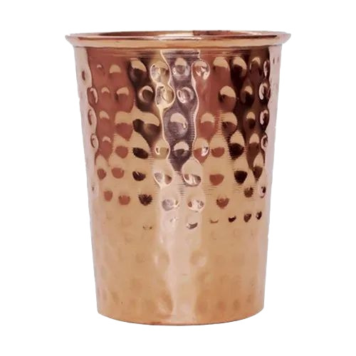 Hammered Copper Water Glass