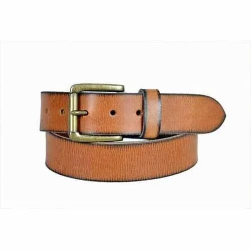 Men Brown Leather Belt
