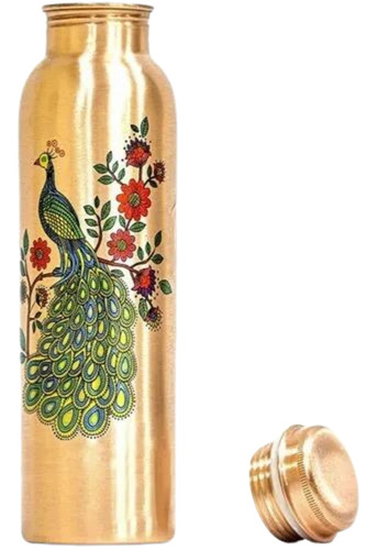 Printed Pure Copper Water Bottle