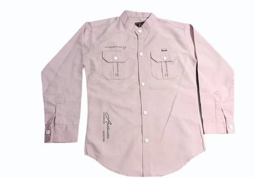 Boys Plain Cotton Shirt