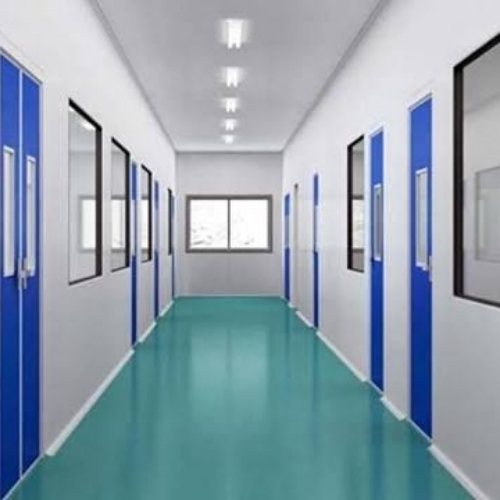 Gray Light Clean Room Partition