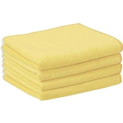 Light Weight Yellow Microfiber Cleaning Towel