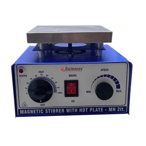 Magnetic Stirrer With Hot Plate - Color: Blue
