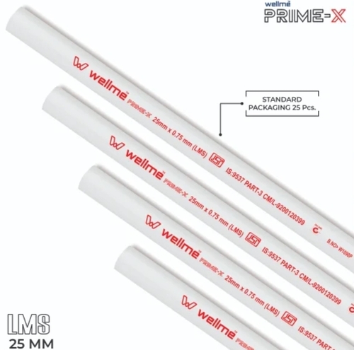 Pvc Pipe Prime-X Lms 25mm X 0.75mm
