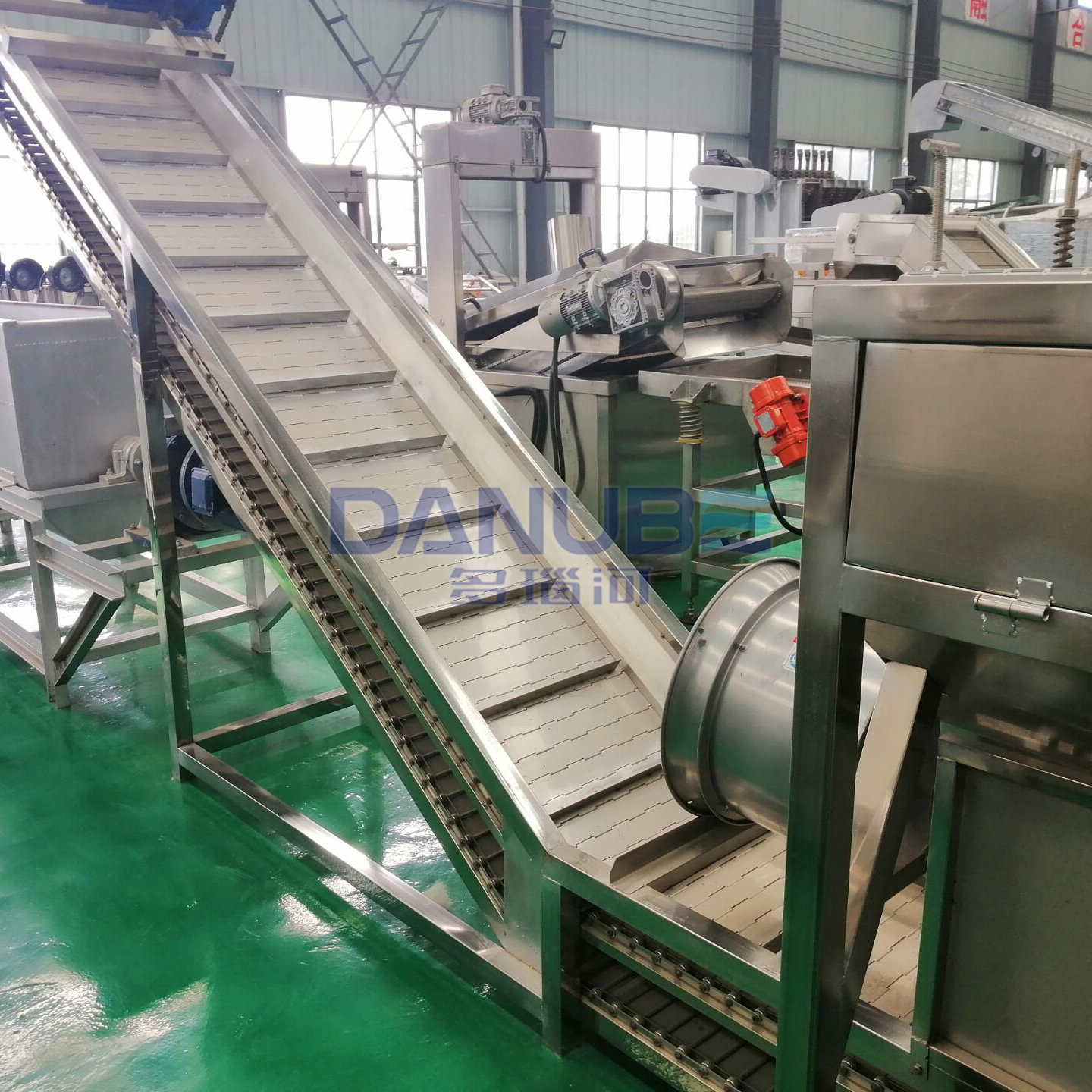 Spinach Broccoli Chinese Cabbage and Vegetable Washing and Cutting Production Line Vegetable Drying Room