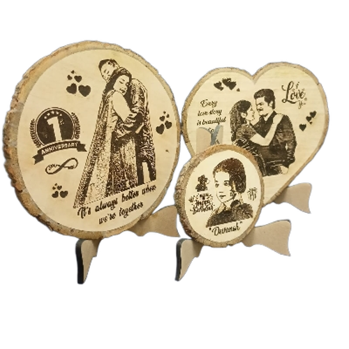 Wooden Engraved Photo Frame