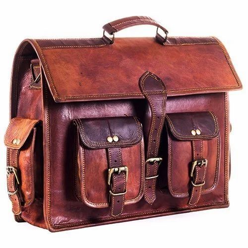 Brown Leather Laptop Bag