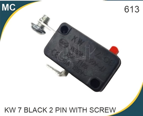 Micro Switch Kw 7 Black 2 Pin with Screw