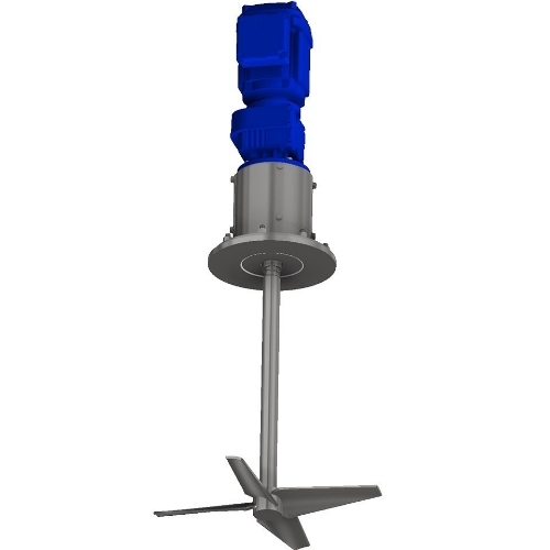 Mixing Agitator - Stainless Steel, Blue, 220V | High Torque, Variable Speed, Chemical Resistant, Automatic
