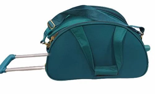 Sea Green Duffle Trolley Bag