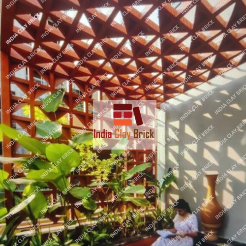 Decorative Terracotta Jali - Design Type: Flower