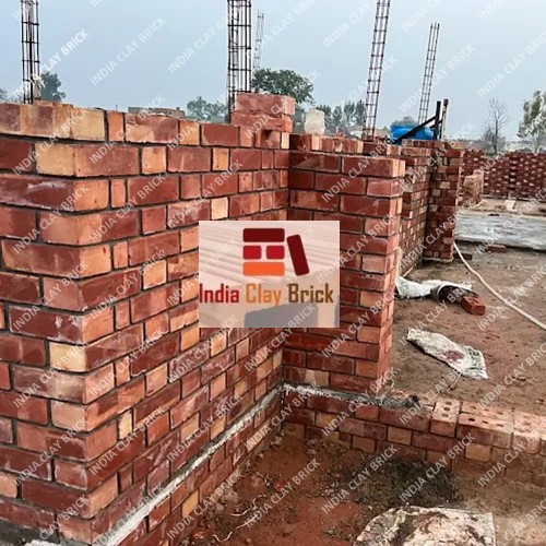 Exposed Perforated Red Clay Brick