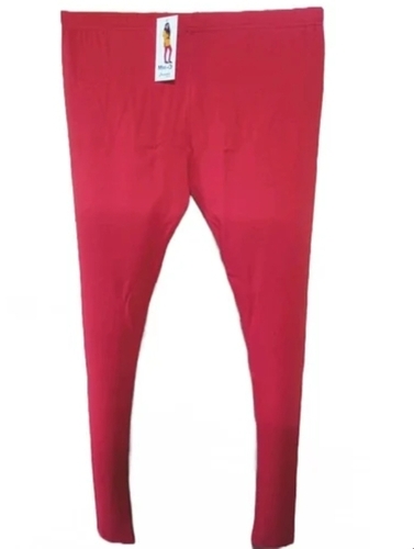 Red Ladies Plain Churidar Leggings