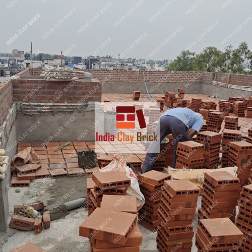 Thermal Heat Insulating Terracotta Clay Hollow Roof Paver - Length: 8.5 Inch (In)