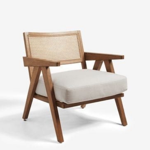 Wooden Rattan Arm Chair