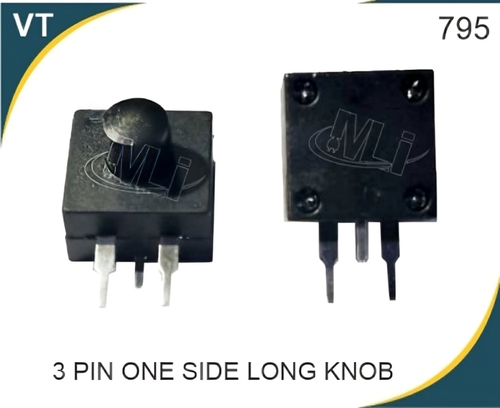 Torch Switch 3 Pin One Side Long Knob