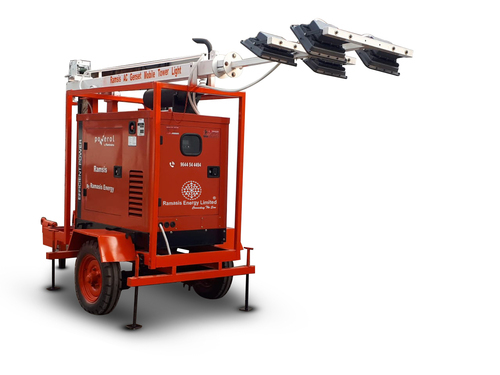 7.5 kVA AC Genset with 9 Mtr. Mobile Tower Light