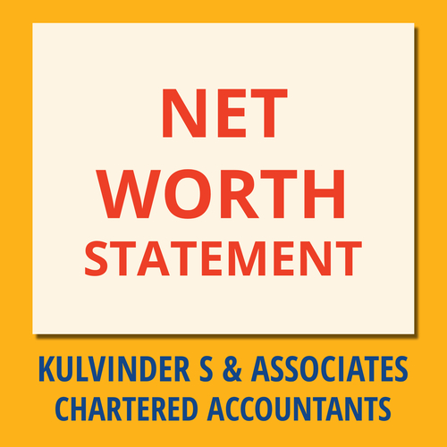 CA Net Worth Certificate