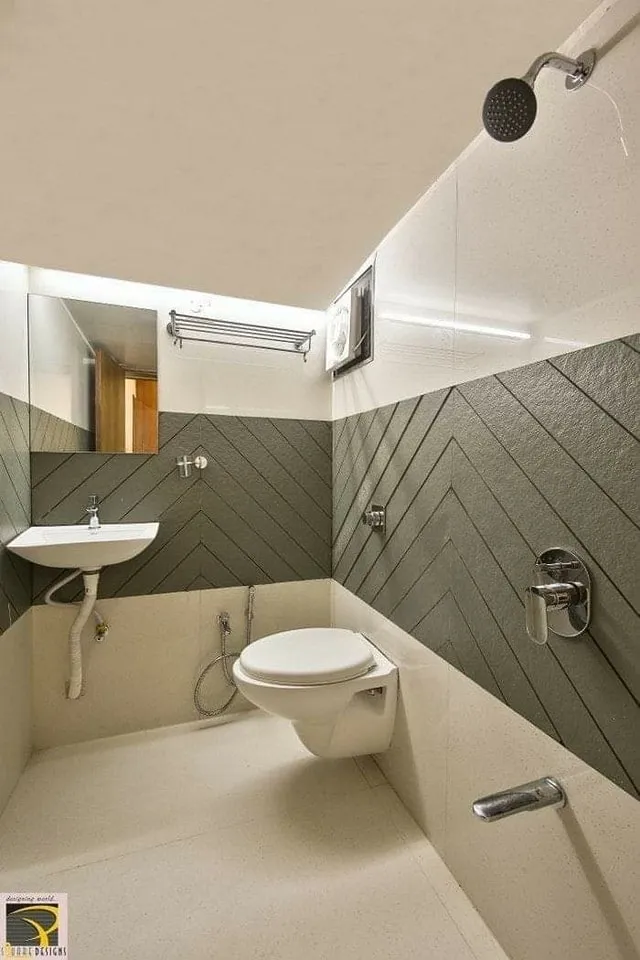 Glossy Bathroom Tile - Color: Multi Color