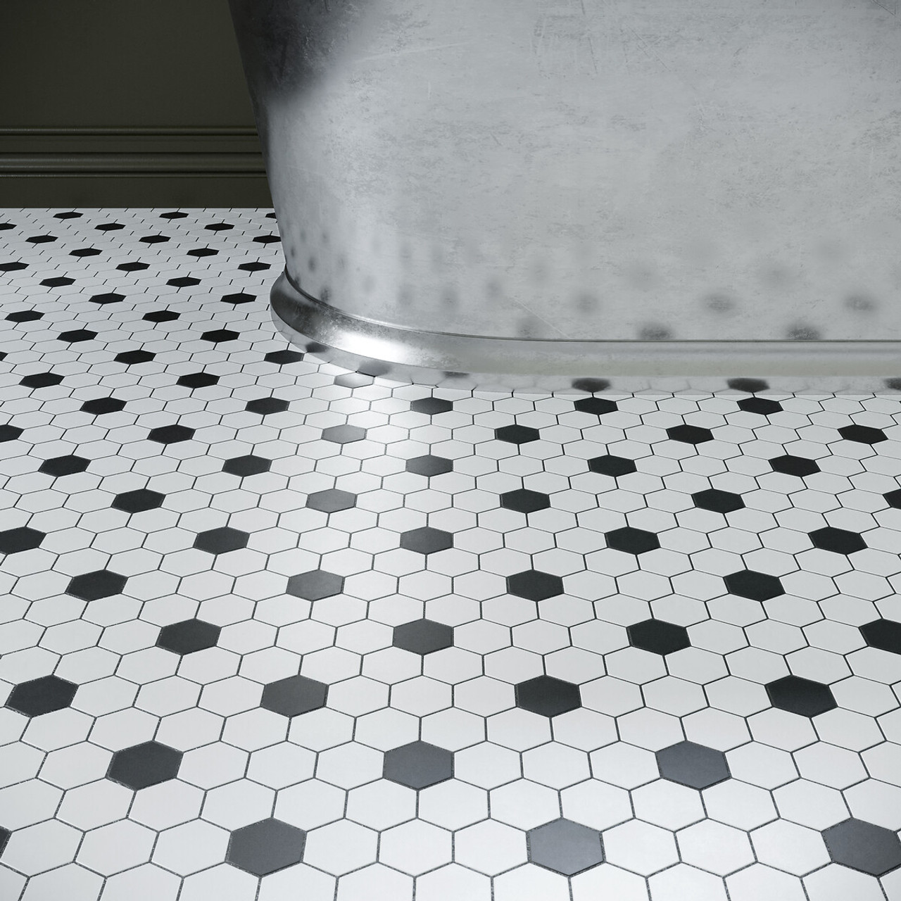 Hexagon Porcelain Mosaic Tiles