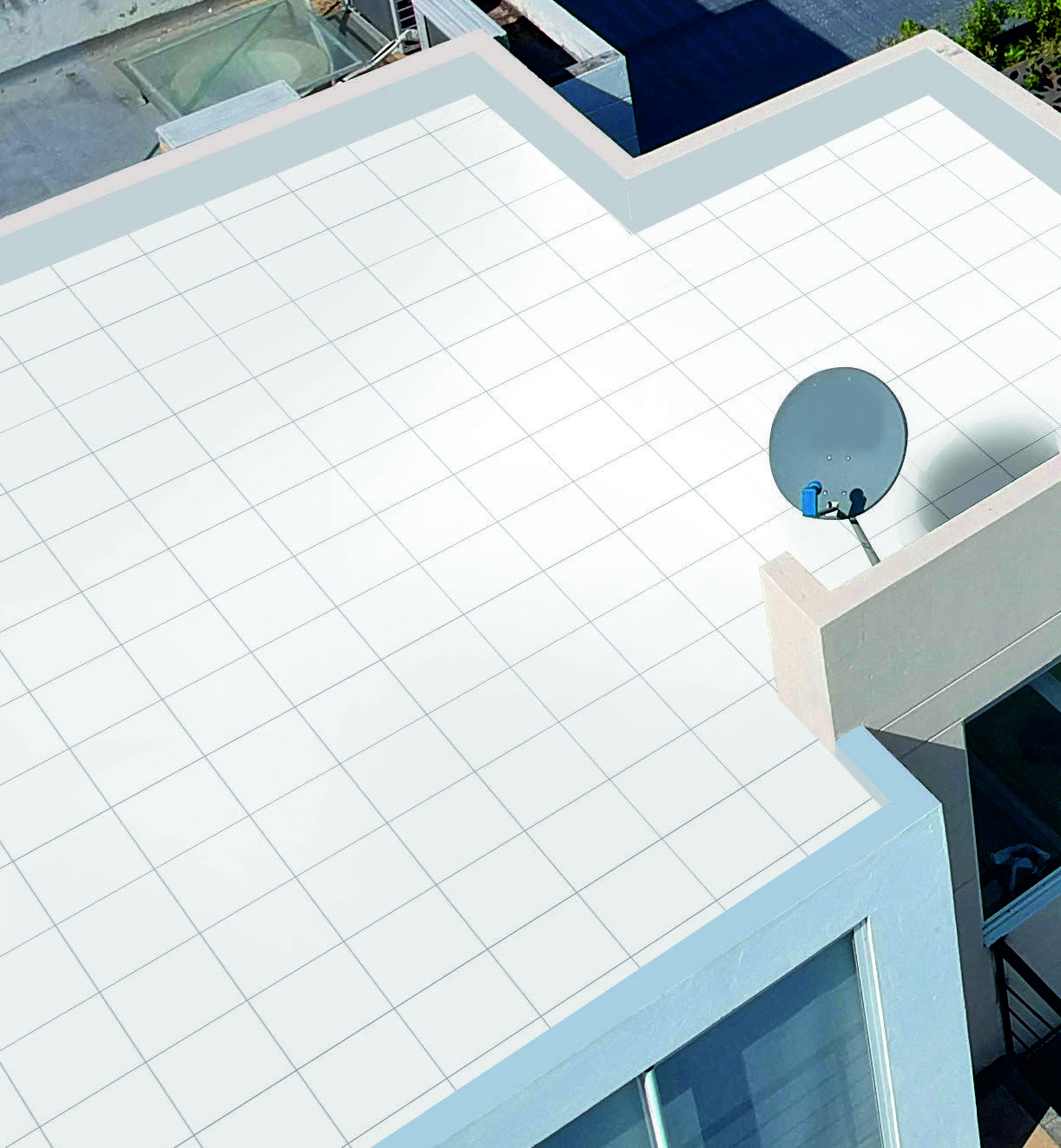 Matt White Floor Tiles