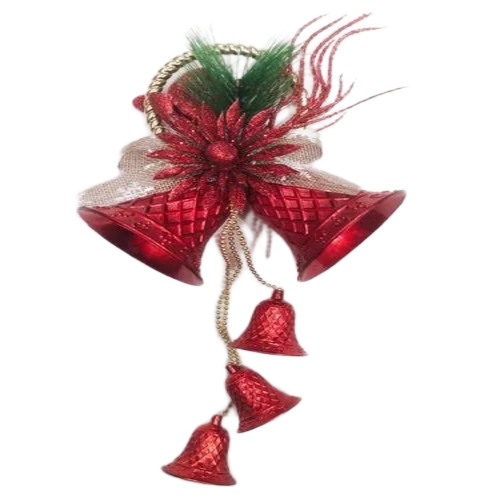 Red Christmas Hanging Bells