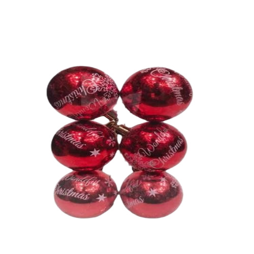 Red Plastic Christmas Balls