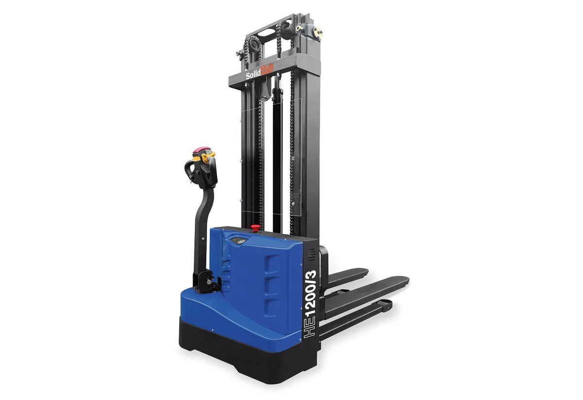 Electric Stacker He1200/3 Lifting Height 3000mm 1200kg Solid Hub - Attributes: Easy To Operate