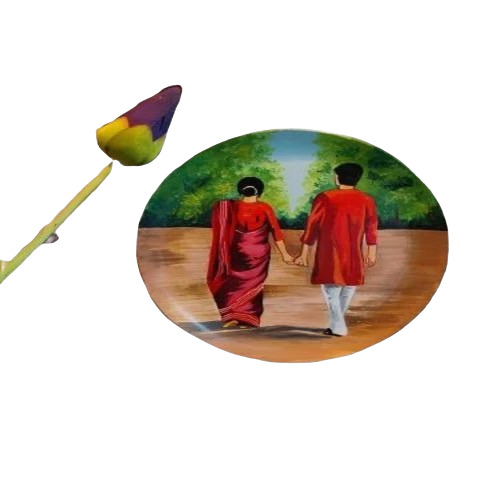 Decorative Couple Wooden Wall Plates