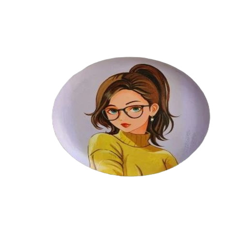 Decorative Girl Wooden Wall Plates