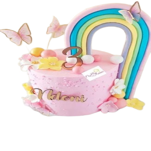 Rainbow Theme Cake Topper