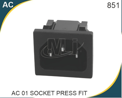 Ac Socket - Material: Plastic And Metal