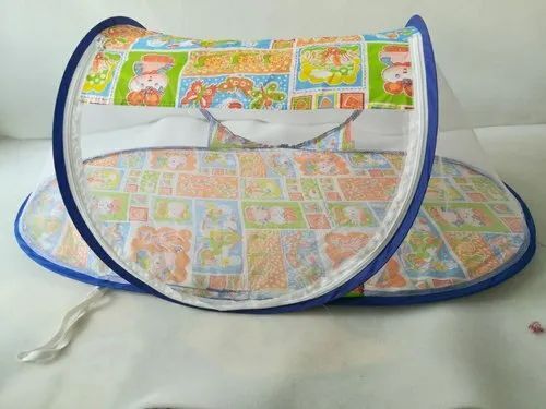 Baby Mosquito Net - Cotton Lightweight Design, White Color | Durable Material, Breathable Fabric, Foldable Structure, Insect Proof, Portable Net