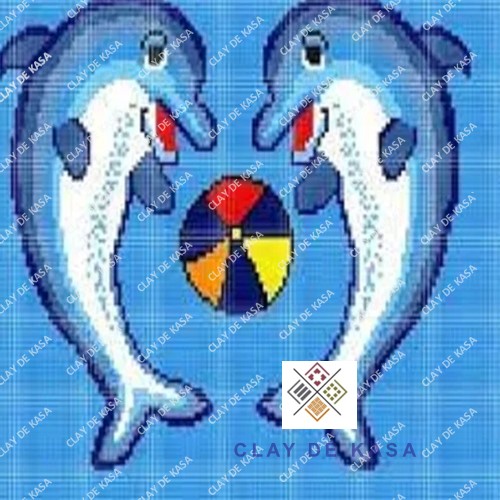 Blue Glass Mosaic Tile - Color: Browns / Tans