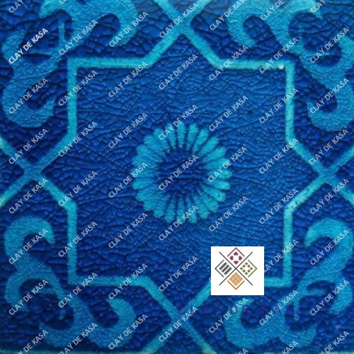 blue pottery tiles
