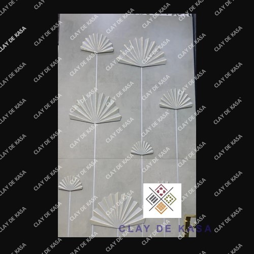 Ceramic Leaf Designer Tiles - Tile Finish: Gloss