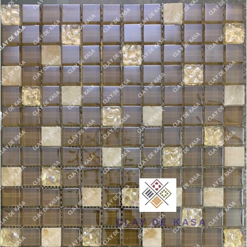 Crystal Glass Mosaic Highlighter Tiles - Application: Wall