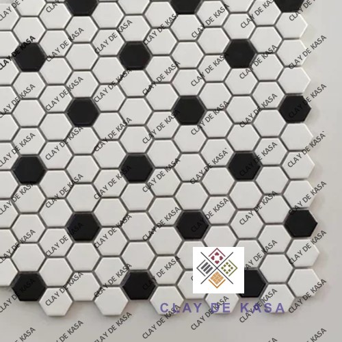 Hexagonal Glass Mosaic Highlighter Tiles - Application: Wall