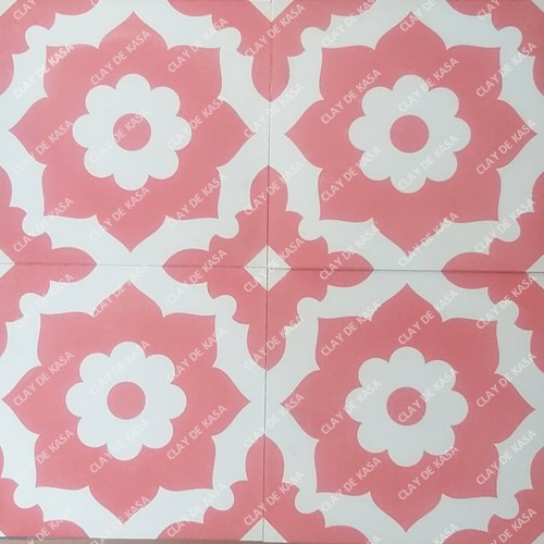 Moroccan Screen Printed Tile - Color: Beige