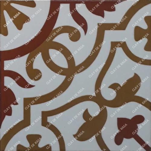Printed Moroccan Tile For Exterior Flooring - Color: Blacks