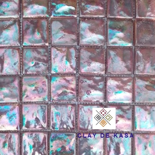 Rough Texture Handmade Ceramic Mosaic Tile - Ceramic Mosaic, 12x12 Inch, 8mm Thick, Polished Surface