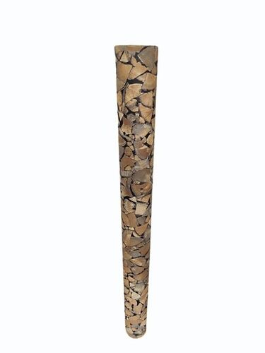 50m Brown Wooden Marble Vinyl Roll