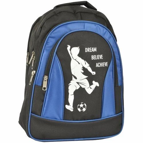 Black And Blue School Bag