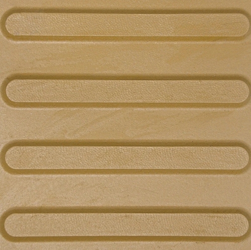 Johnson Tactile Tac Liner Yellow Industrial Tile - Vitrified 1x1 Feet Brown Matt Durable Water & Scratch Resistant