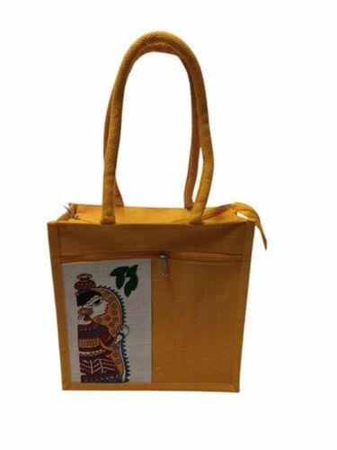 Jute Printed Lunch Bag