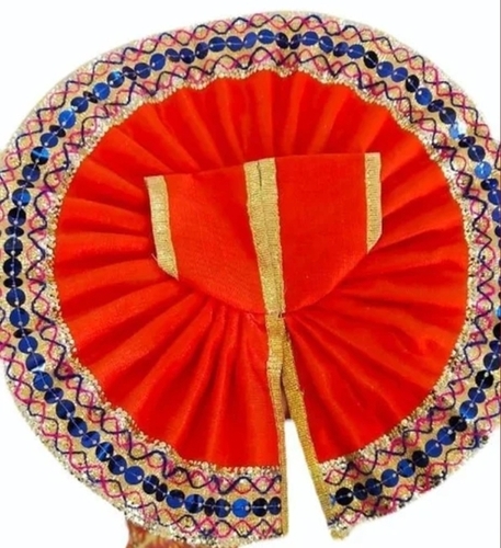 Orange Laddu Gopal Dress Poshak