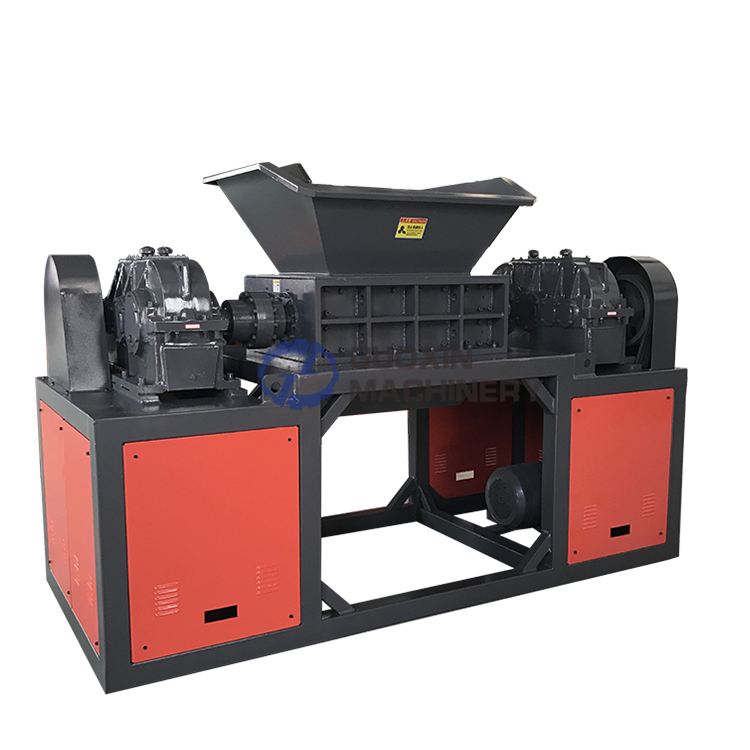 Waste Plastic Metal Scrap Tyre Rubber Tire Foam Lumps Fiber Pp Pvc Bottle Double Shaft Shredder Machine Crusher For Recycling - Automatic Grade: Automatic