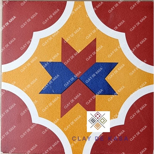 Athangudi Floor Tiles - Color: Multicolor