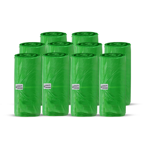 Imeco 30 Pcs 43X48 Cm Small Garbage Bags With Drawstring Pack Of 10 - Color: Green