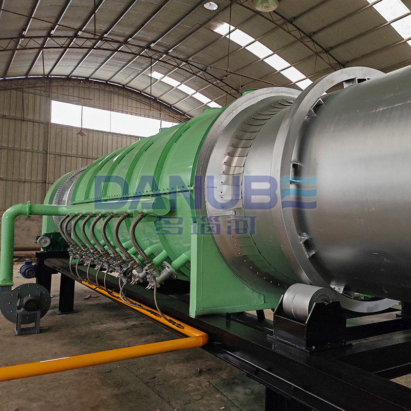 Bamboo Olive Slag Bagasse Wood Chips Biomass Charcoal Carbonization Machine Carbonization Charcoal Machine - Dimension (l*w*h): 800*800*10000 Millimeter (mm)